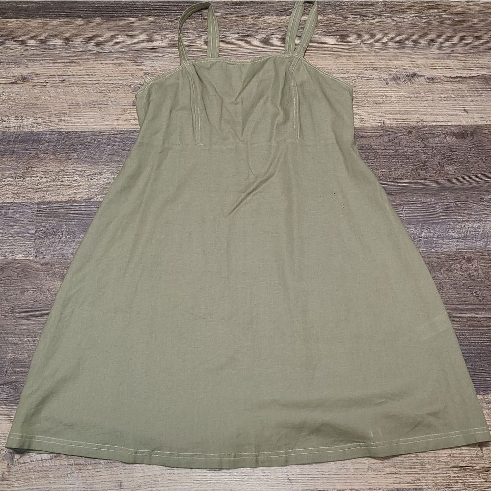 ASOS Square Neck Cotton Mini Dress - Picture 9 of 12